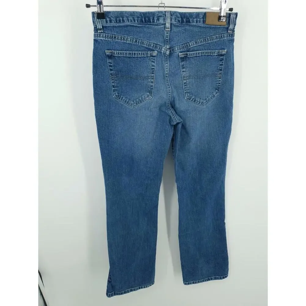 Tommy Hilfiger Jeans Womens 8 Hipster Boot Cut‎ MId Rise Medium Wash - Picture 2 of 9